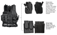 Tactical Vest with Quick Draw Holster, Pouch & Web Belt