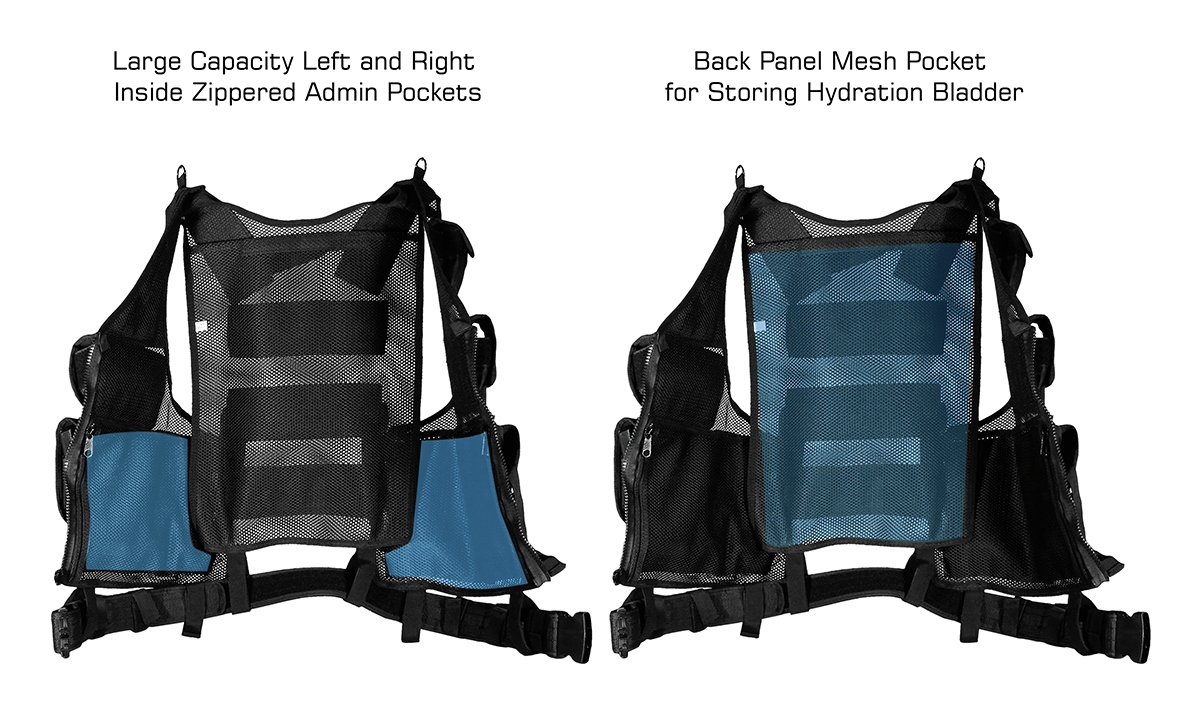 Tactical Vest with Quick Draw Holster, Pouch & Web Belt
