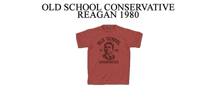 Old School Conservative Reagan 1980 T-Shirt   (Xx-Large)