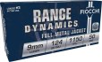 9mm Fiocchi Range Dynamics 124 Grain FMJ - 50rds