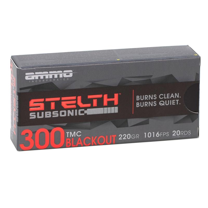 Ammo Inc Stelth 300 Blackout 220 GR TMC Subsonic Ammo - 20rds