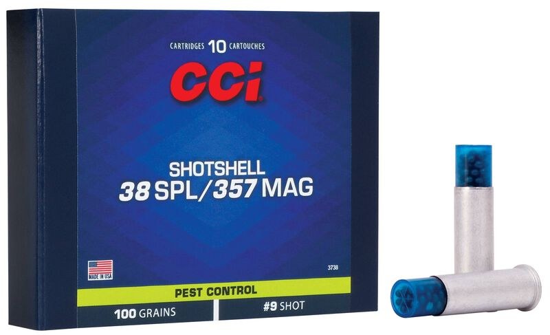 38 SPL/357 Mag CCI Pest Control 100 Grain #9 Shot - 10rds