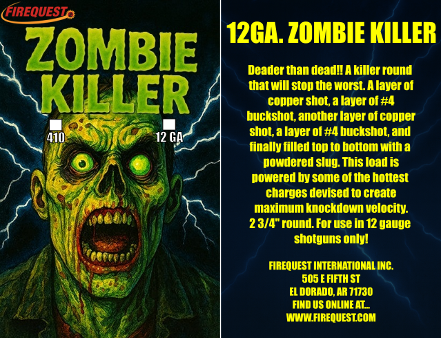 12 GA Zombie Killer, 25 Pack