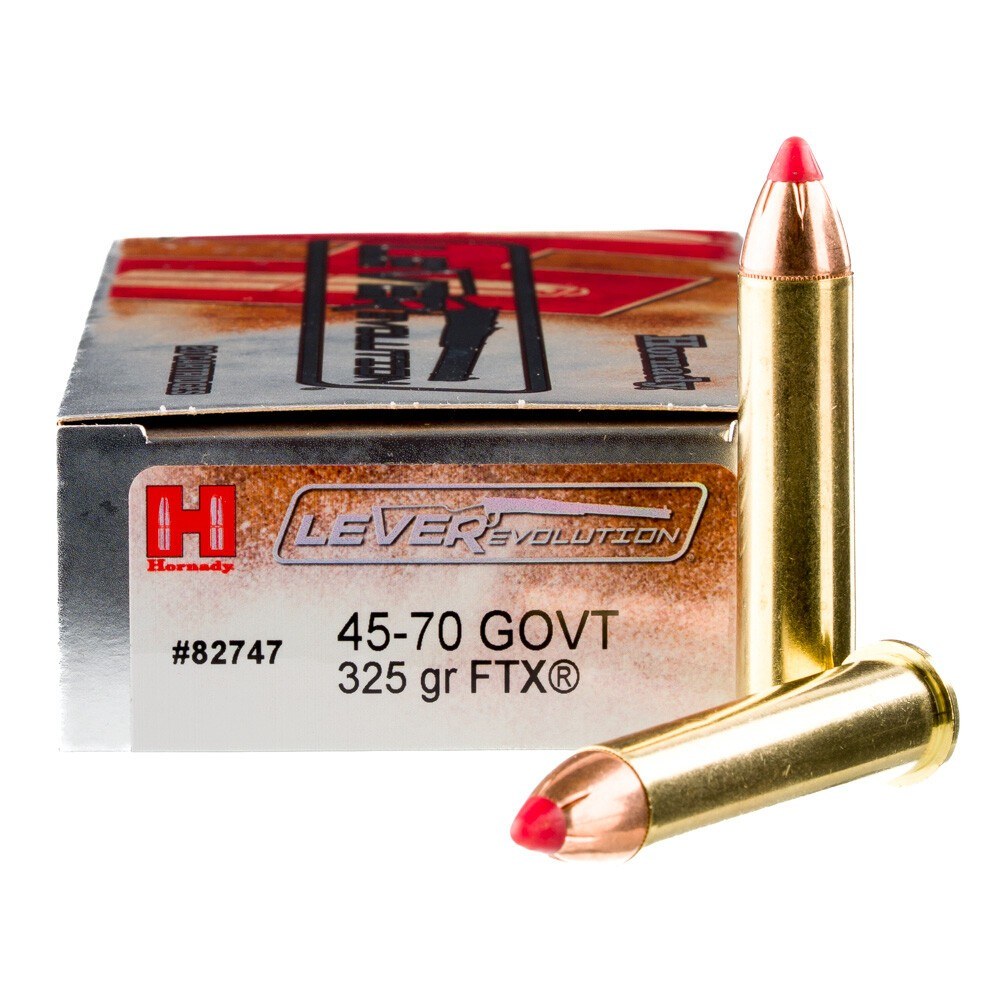 45-70 Hornady LEVERevolution GOVT 325 Grain FTX 20rds