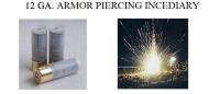 12 Gauge Armor Piercing Incendiary-25 units per package