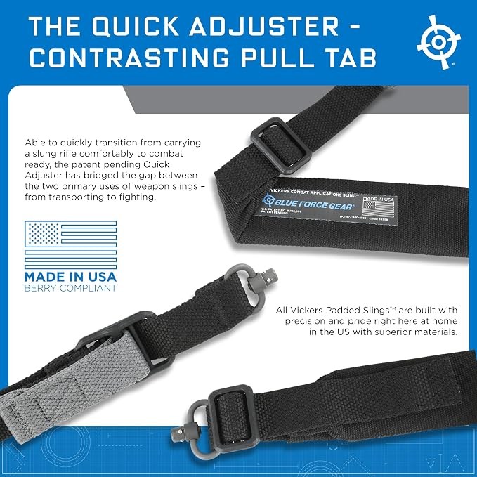 Vickers 221 Two Point To One Point Padded Sling